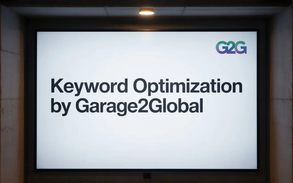 Keyword Optimization by Garage2Global