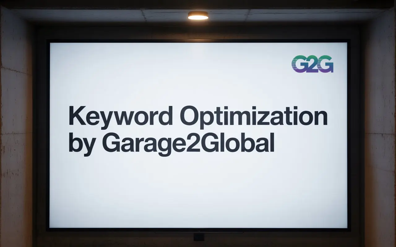 Keyword Optimization by Garage2Global